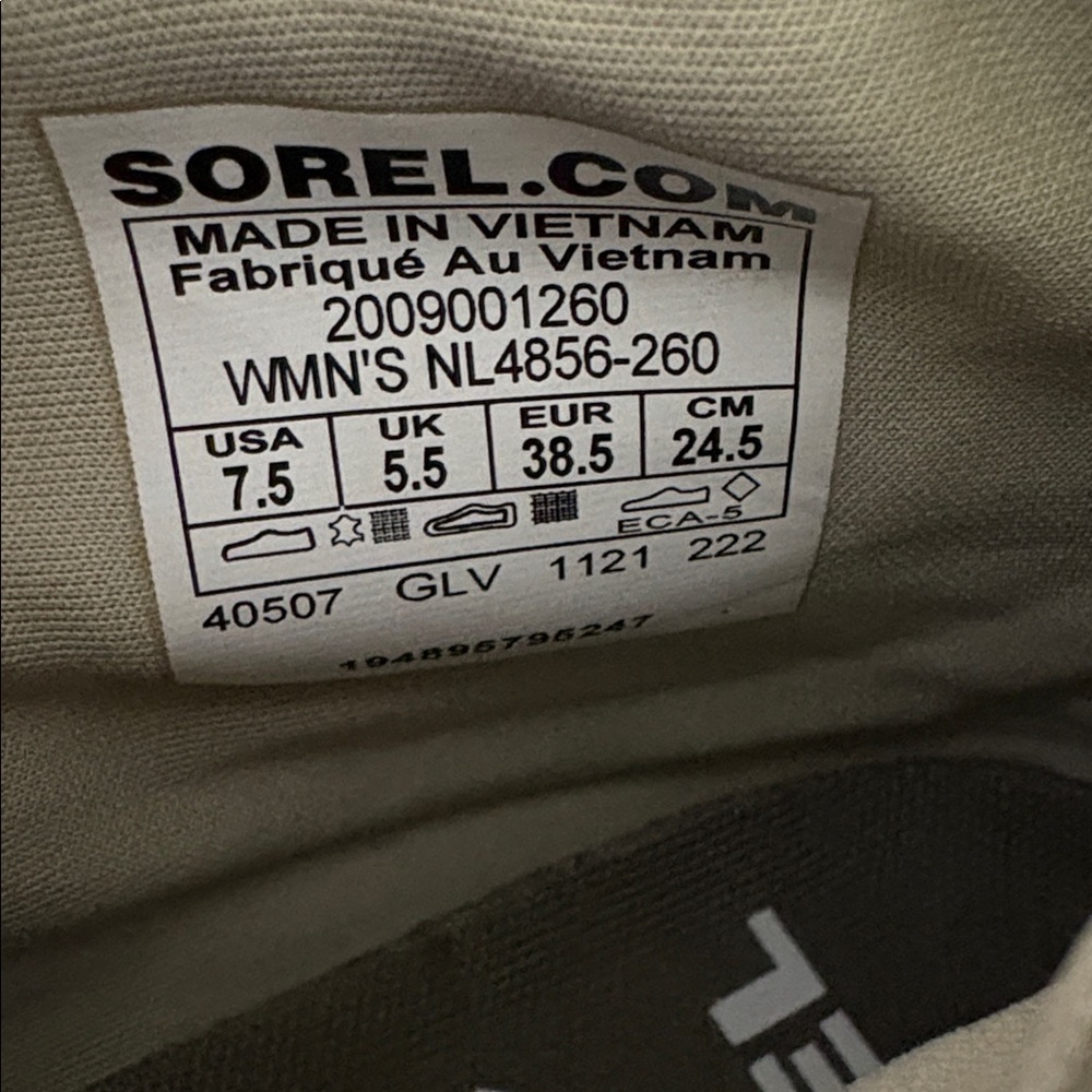 Sorel Ona 503 High-Top Sneakers in Pink, Cream, and Green Size 7.5 - Picture 14 of 16